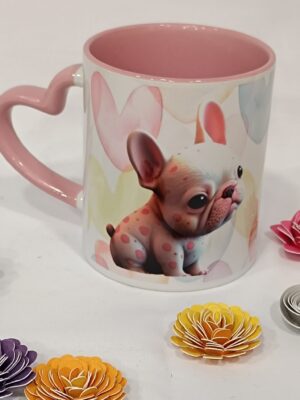 Taza con asa de corazón