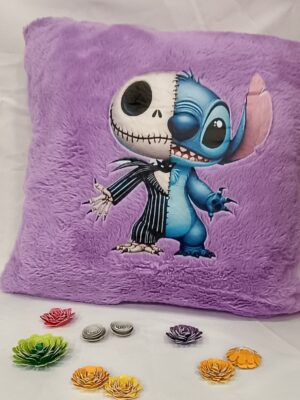 Cojín Stitch y Jack Skellington