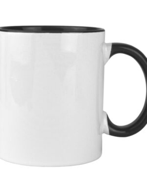 Taza asa redonda negra