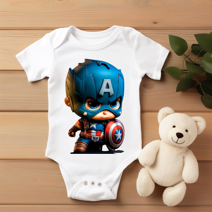 Body bebé Marvel “Mini Capitán América”
