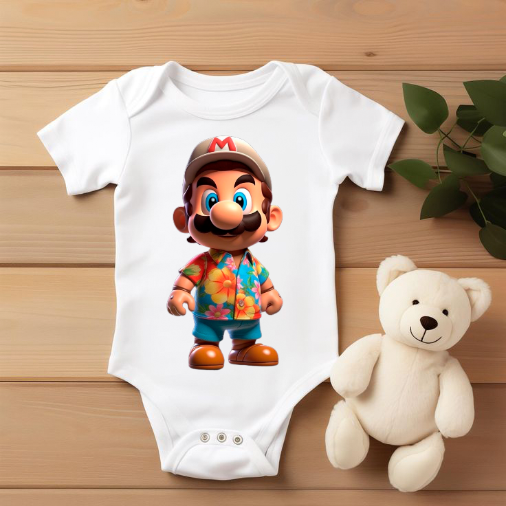 Body bebé Super Mario “Mini Mario”