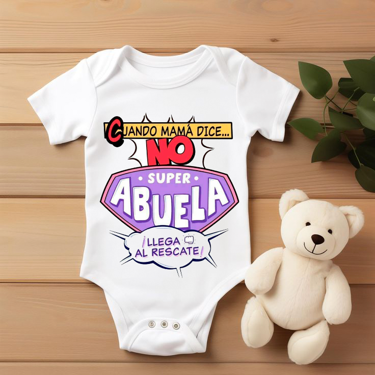 Body bebé “Super Abuela al Rescate”