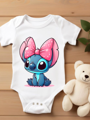 Body bebé Lilo & Stitch “Mini Stitch Rosa”