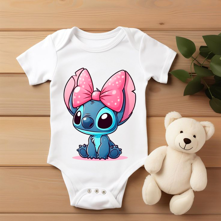Body bebé Lilo & Stitch “Mini Stitch Rosa”