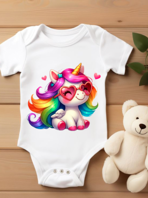 Body bebé “Mini Unicornio Arcoíris”